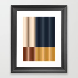 Color Block Line Abstract XIII Framed Art Print