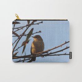 Sweet palm warbler Carry-All Pouch | Digital, Small, Yellow, Sunlight, Photo, Birds, Nature, Sweet 