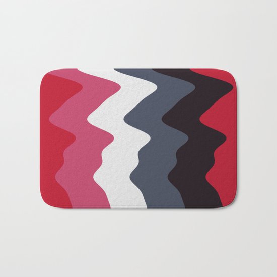 Abstract lines 23 Bath Mat