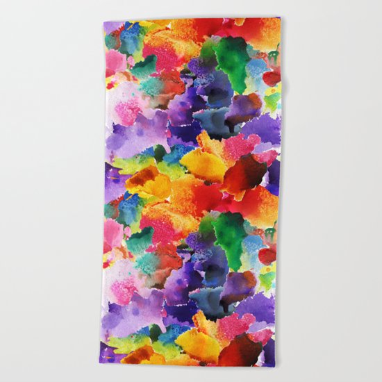 Floral Pattern 13 Beach Towel