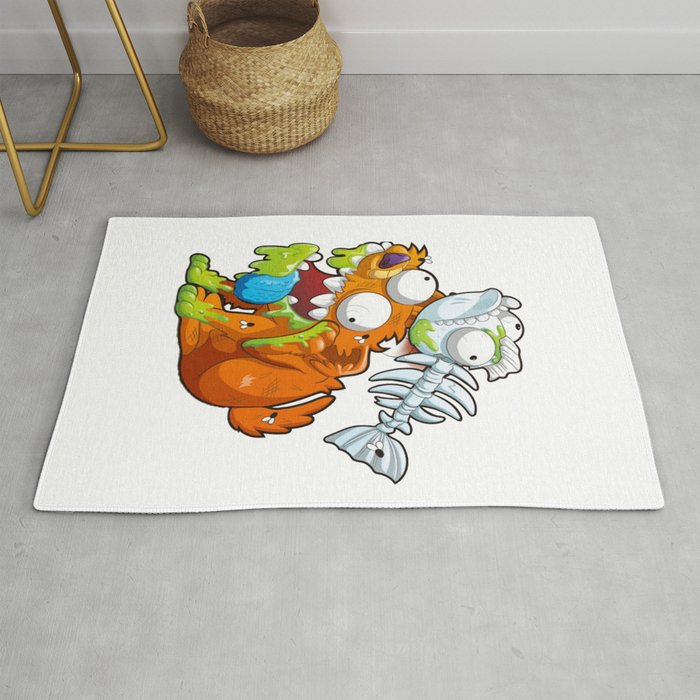 Zombie dog and dead fish smashers Rug
