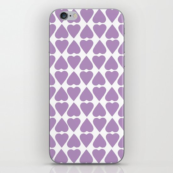 Diamond Hearts Repeat O iPhone & iPod Skin