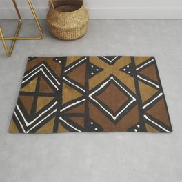 African Pattern - African Mudcloth Design Area & Throw Rug