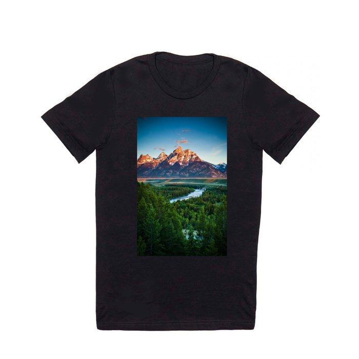 Snake River and the Grand Titan Mountains color photography / photographs / photograph T Shirt