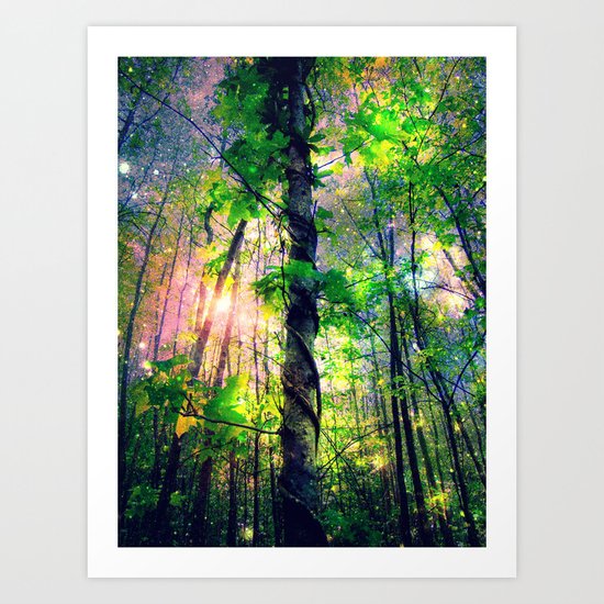 Forest of the Fairies (Deep Pastels) Art Print