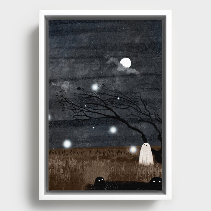 Walter and the willow wisps Framed Canvas