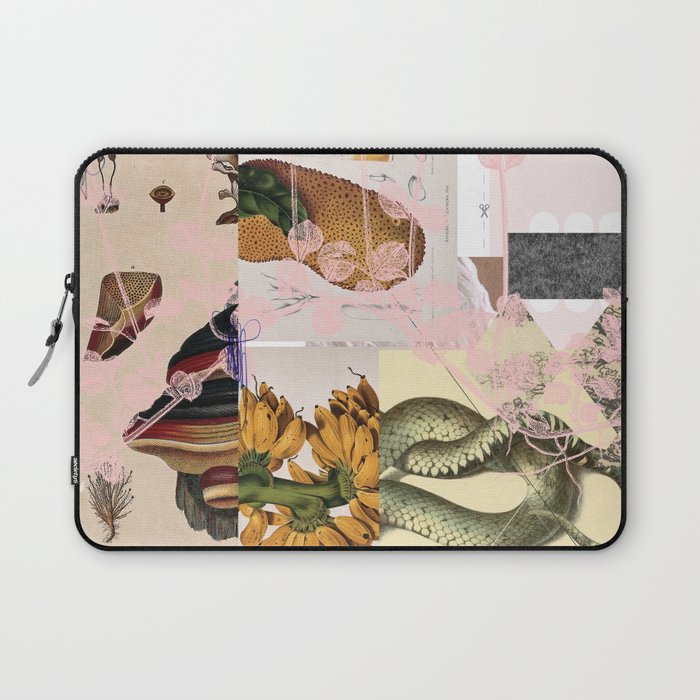 abstract white daydream flower Laptop Sleeve