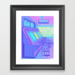 Midnight Arcade Framed Art Print