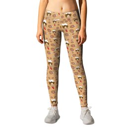 chef with fried chicken thigh tie Leggings | Chefs, Fried, Foodie, Chef, Chickens, Thigh, Cool, Tie, Cute, Food 