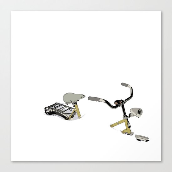 I CAN´T RIDE MY BIKE...!!! Canvas Print