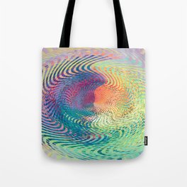 Multi Colored Circular Abstract Art Design Tote Bag