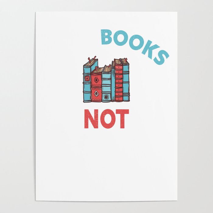 Read Books Not Comments - Bookworm Sarcasm Nerd Poster