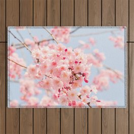 Spring Photography - Pink Leaves Outdoor Rug