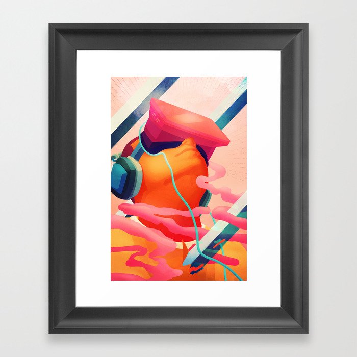 In the Clouds Framed Art Print