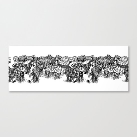 Zebra Print Canvas Print