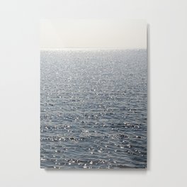 Sunkissed Ocean Photo | Blue Sea In Holland Wanderlust Art Print | Europe Nature Travel Photography Metal Print