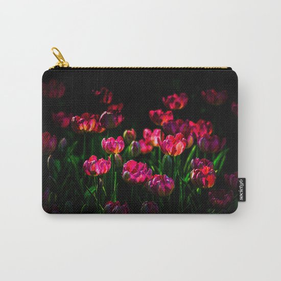 Pink tulip flowers Carry-All Pouch