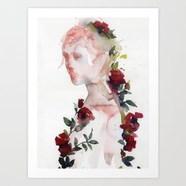red roses Art Print