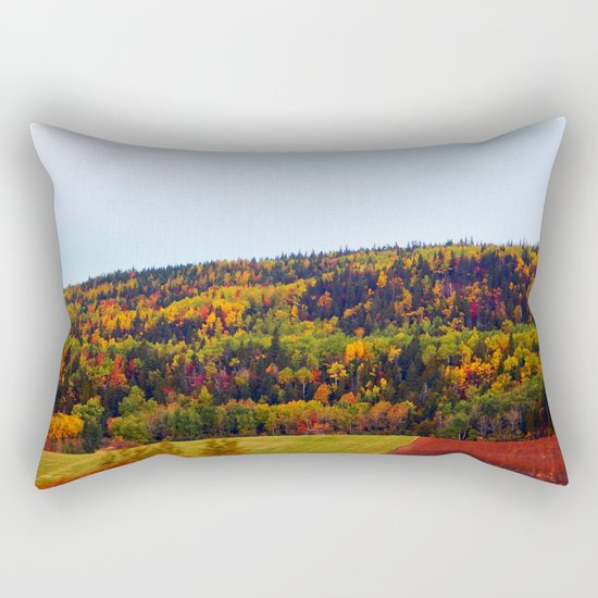 Fall Harvest and the Hills Rectangular Pillow