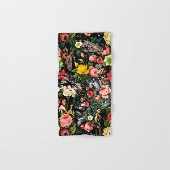 1977-2016 Starwars and Floral Pattern Hand & Bath Towel