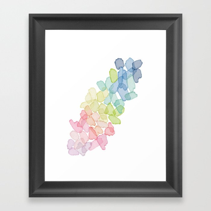 Seaglass | Colorful Abstract Art Framed Art Print