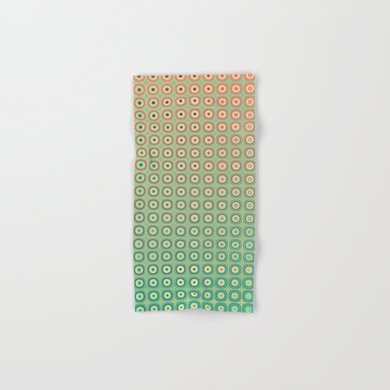 Shiny buttons retro pattern Hand & Bath Towel