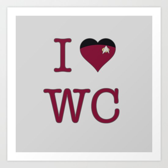 I Heart Wesley Crusher Art Print