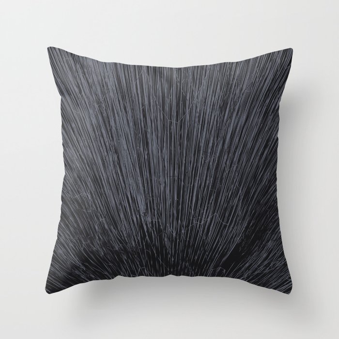 Electroshock Charcoal Throw Pillow