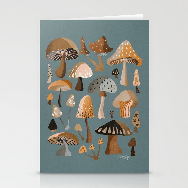 Mushroom Collection – Neutral Palette Stationery Cards