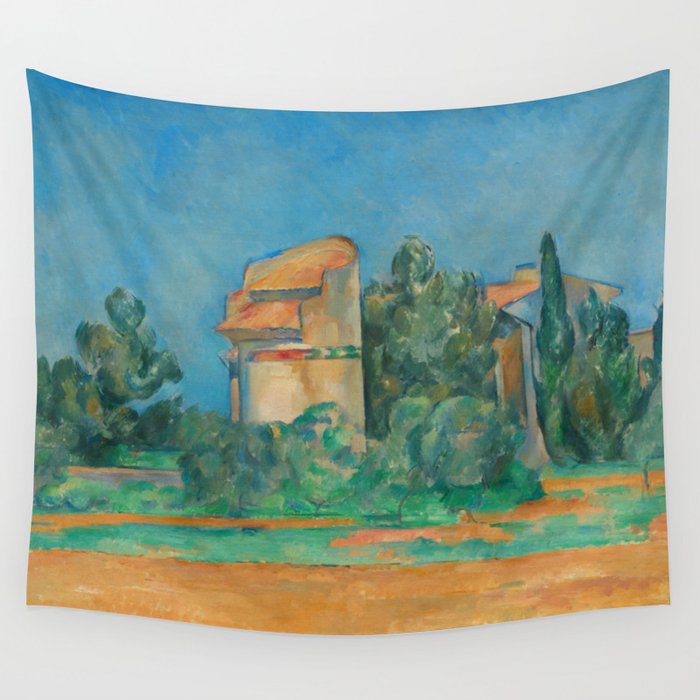 Paul Cezanne "The Pigeon Tower at Bellevue" Wall Tapestry by Alexandra_Arts  Society6