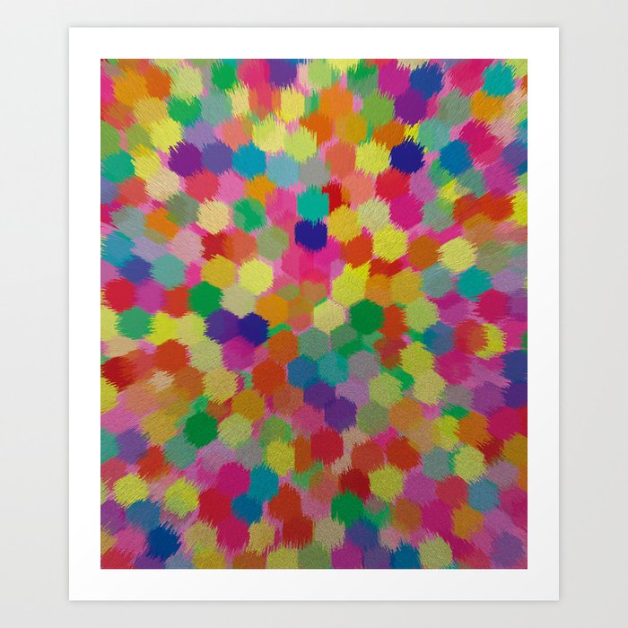 Moving colors Art Print