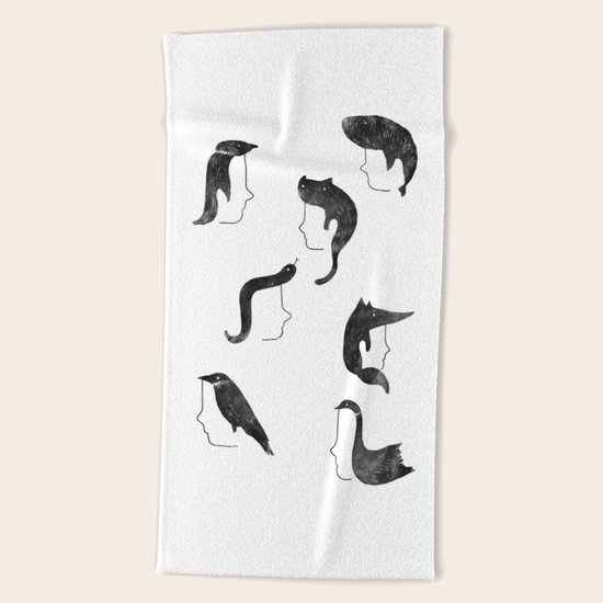 Hairnimals Beach Towel