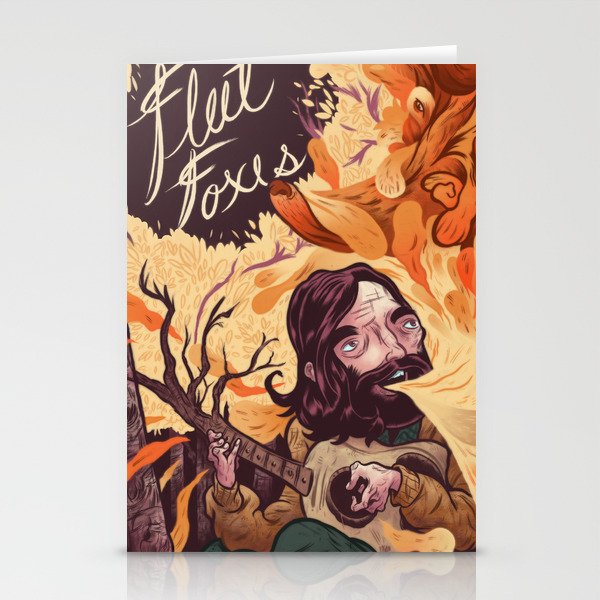 Fleet Foxes Poster Stationery Cards