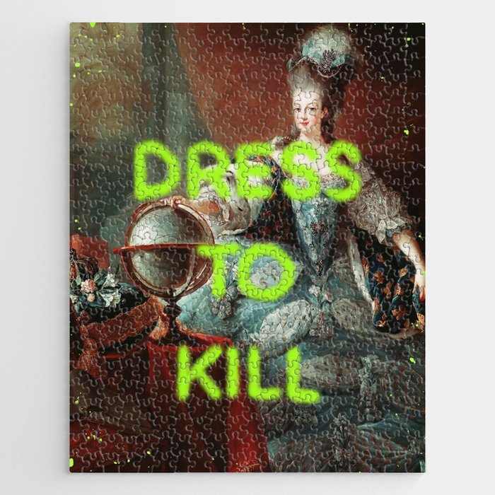 Dress to kill- Mischievous Marie Antoinette  Jigsaw Puzzle