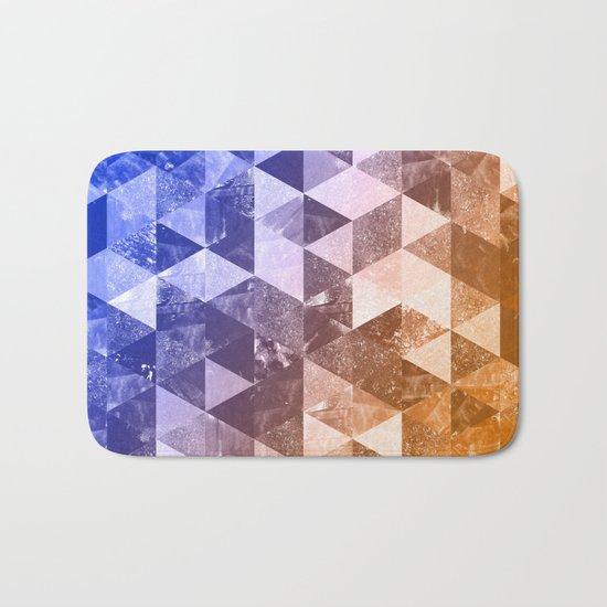 Abstract Geometric Background #2 Bath Mat