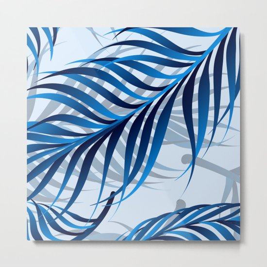 Blue Tropic Metal Print