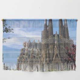 Spain Photography - Beautiful Basilica In Barcelona Wall Hanging