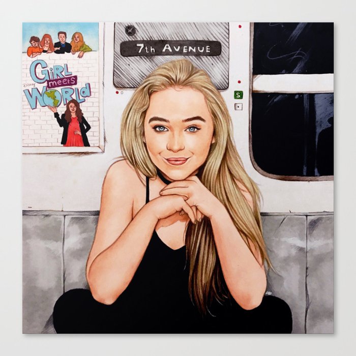 Sabrina Carpenter - Thumbs Canvas Print