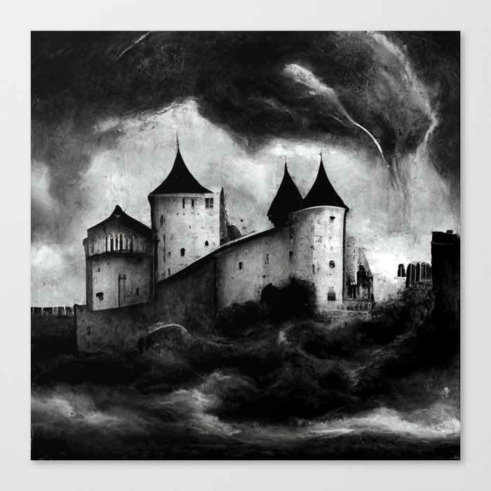 Castle in the Storm Canvas Print