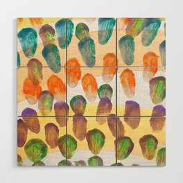 Colorful Dabs Wood Wall Art