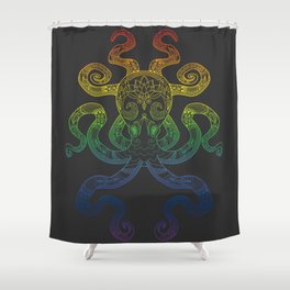 Color Me Octopus - Rainbow Pride Shower Curtain