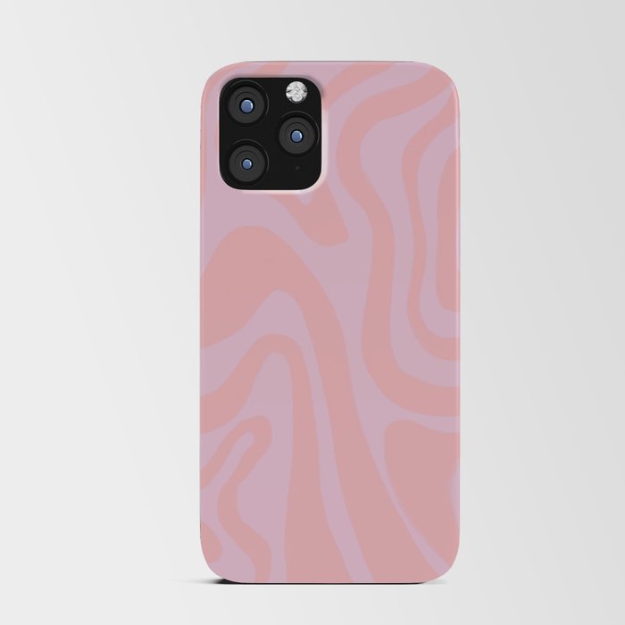 Pink on Pink Liquid Swirl iPhone Card Case