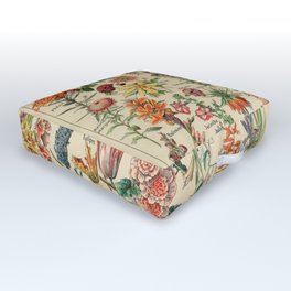 Adolphe millot 1800s fleur E Outdoor Floor Cushion