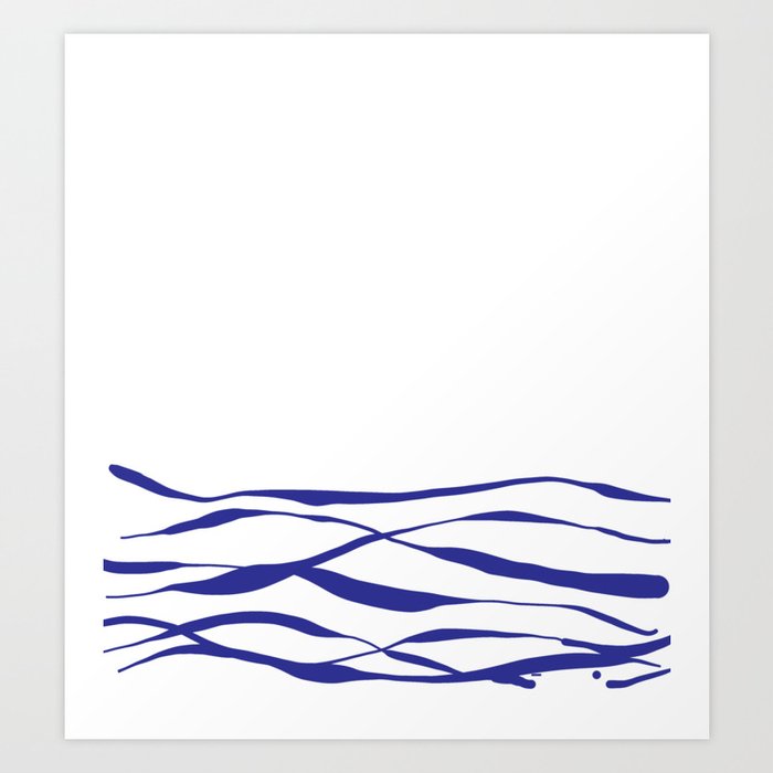 A Bottomless Sea No. 3 Blue Art Print