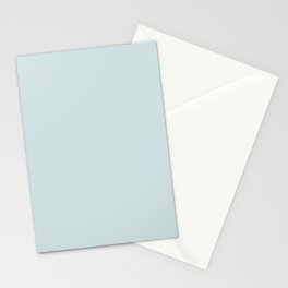 Pale Pastel Blue Solid Color Hue Shade - Patternless Stationery Card