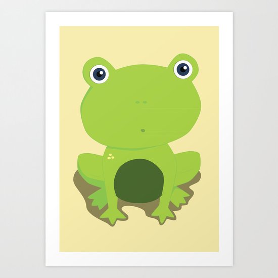 Green Frog Art Print