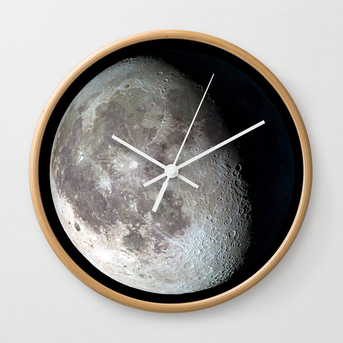 Waning Gibbous Moon Wall Clock