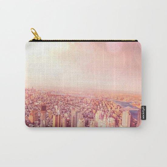 New York City Skyline of Light Carry-All Pouch