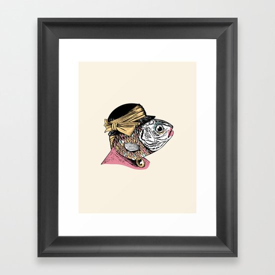 Mrs. Fish Framed Art Print