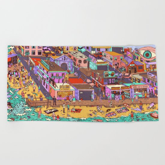 Fried n' Cheesy Beach Towel